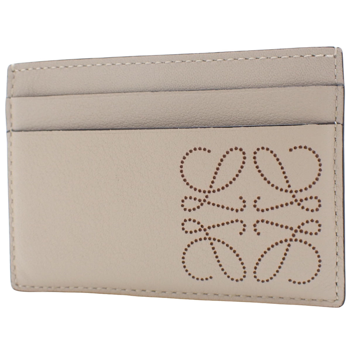 Anagram Brand Plain Card Holder in Calfskin C500322X01