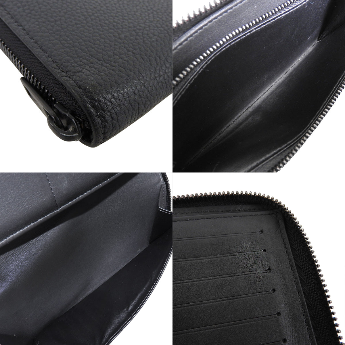 LV アエログラム ジッピーウォレット・ヴェルティカル レザー ノワール M81743
