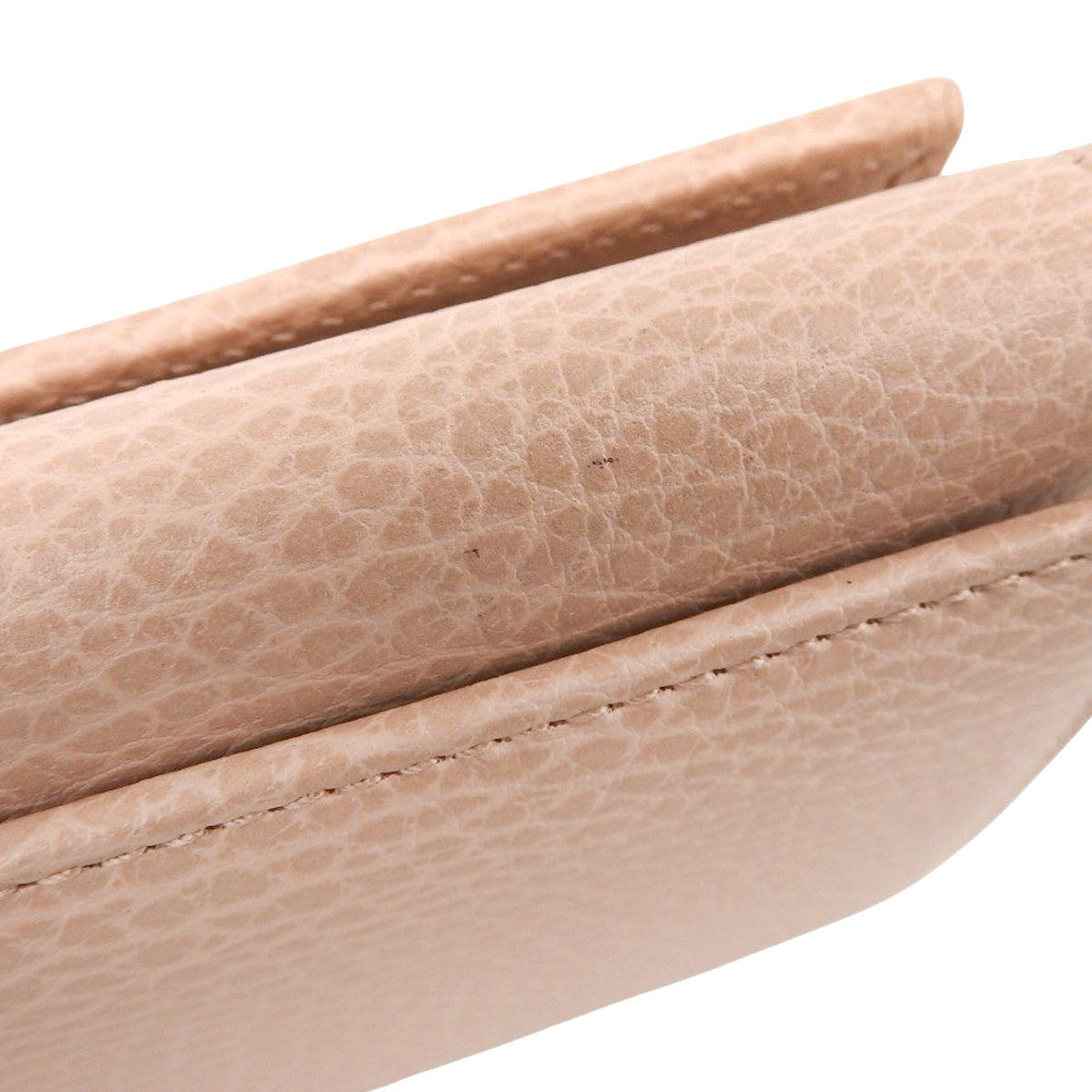 GGマーモント 三つ折り財布 レザー ピンク 474746