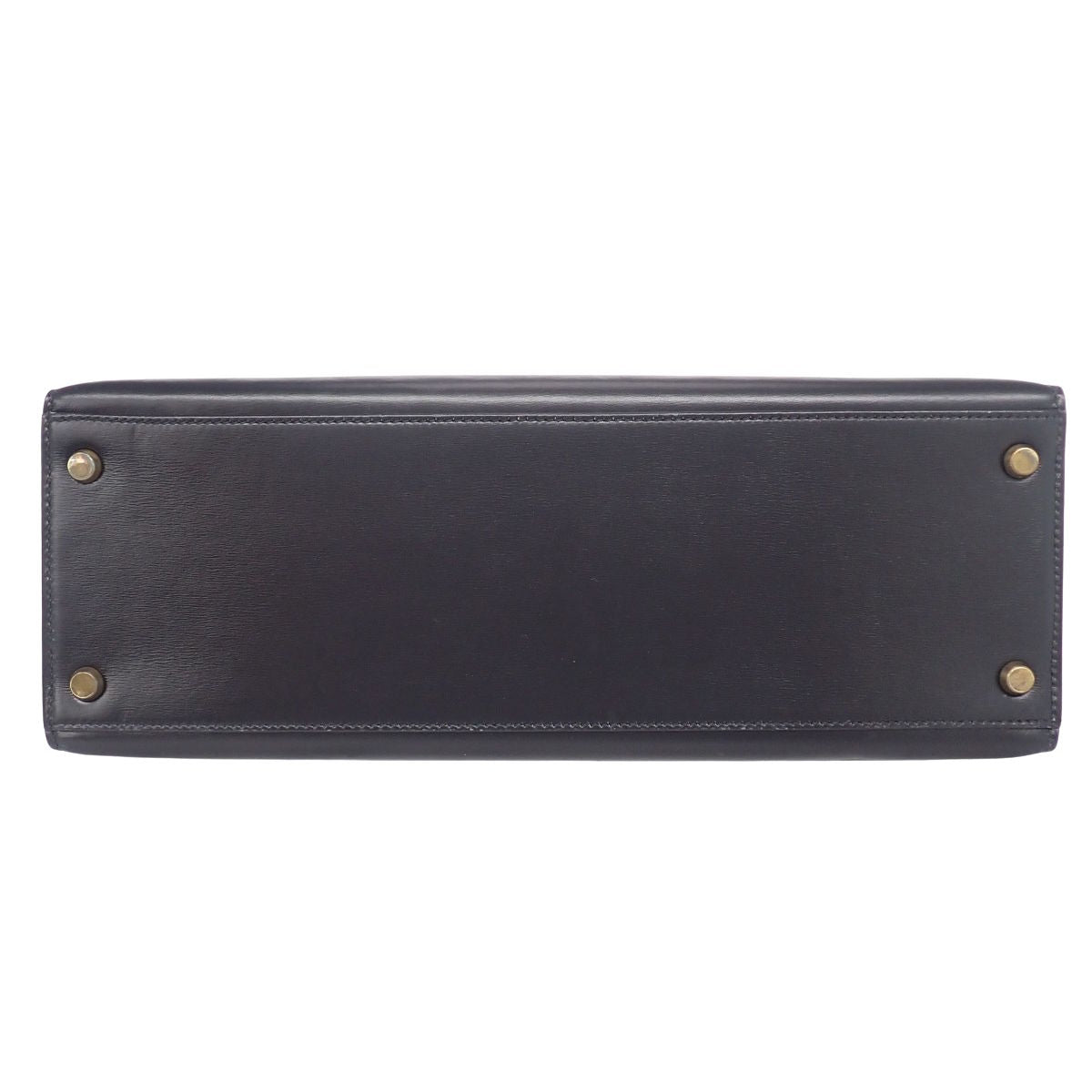 Kelly 32 (outside stitching) Box calf, black, gold hardware, ○L stamp