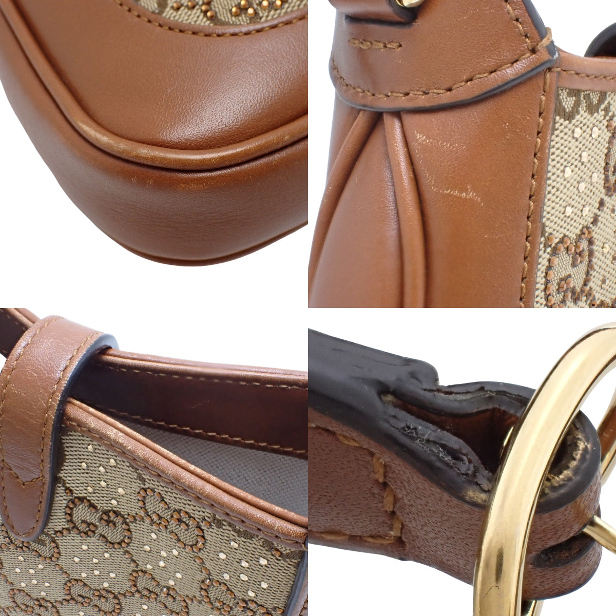 ジャッキー1961 クリスタル ミニバッグ ブラウン 675799