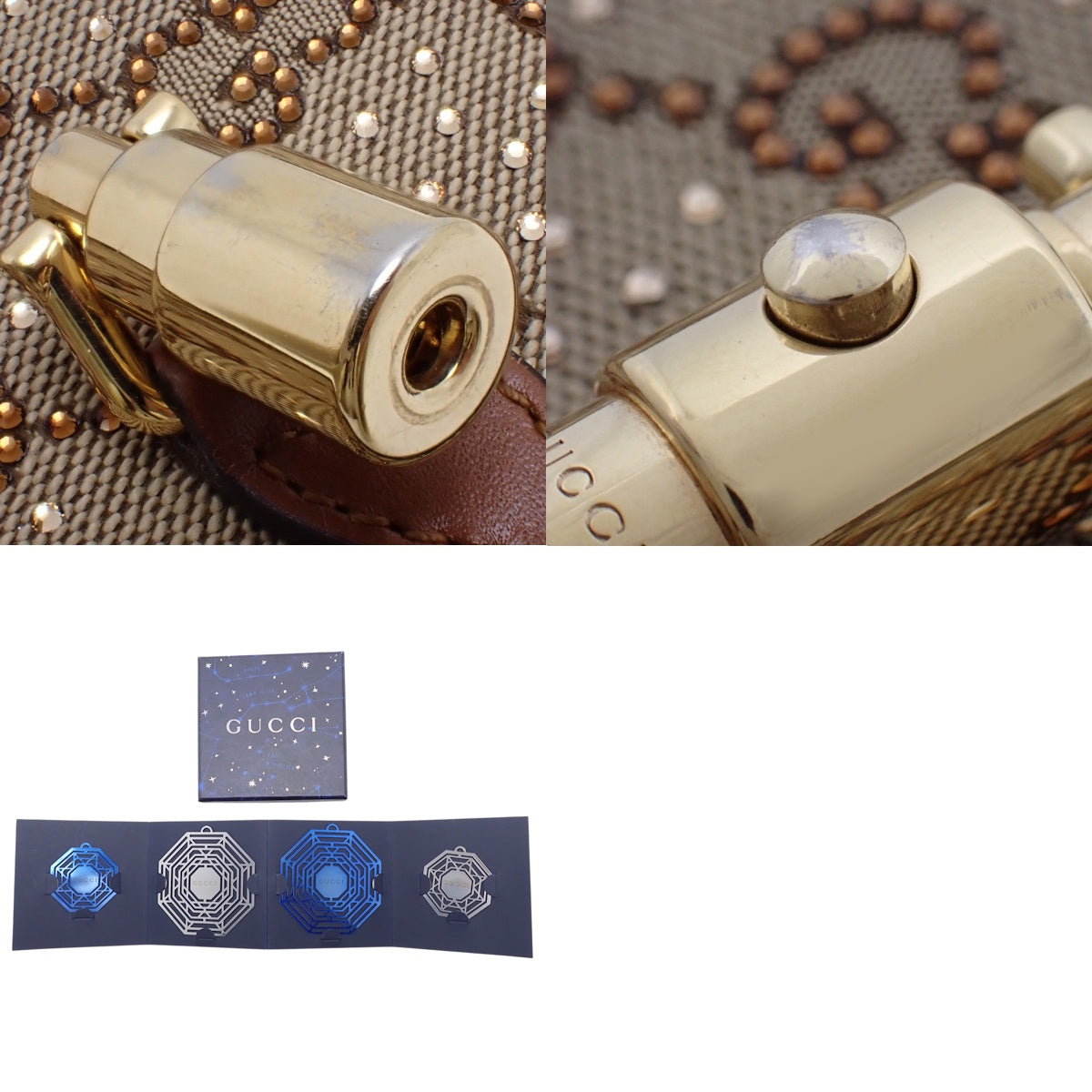 ジャッキー1961 クリスタル ミニバッグ ブラウン 675799