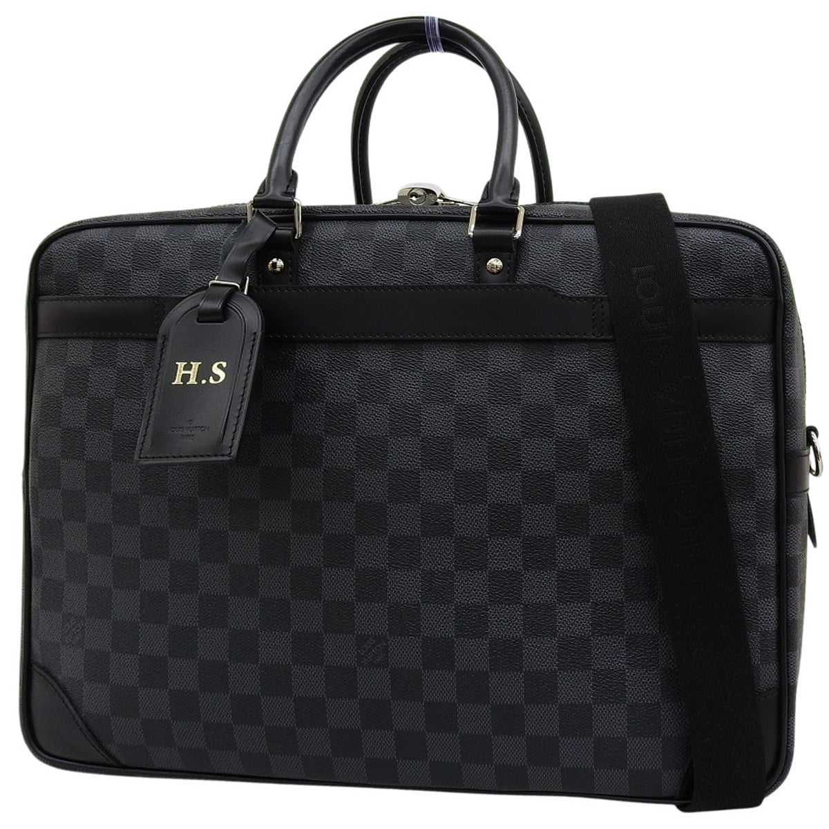 ダミエ・グラフィット ポルトドキュマン ヴォワヤージュGM ブラック グレー N41123