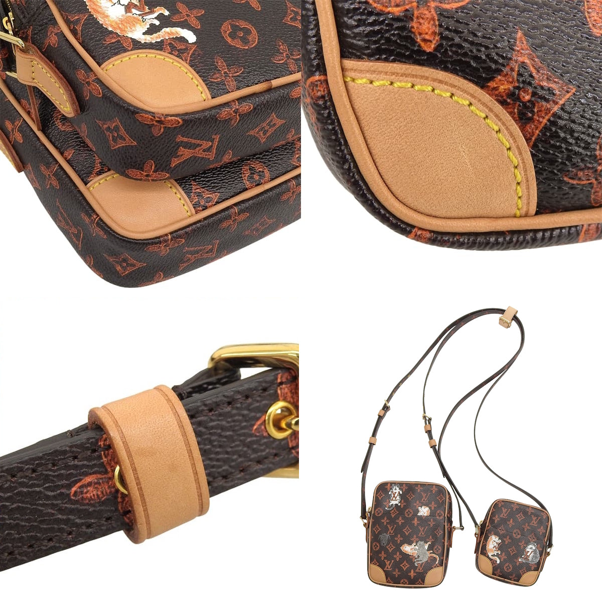 トランスフォームド・モノグラム キャットグラム パナム・セット ブラウン オレンジ M44399