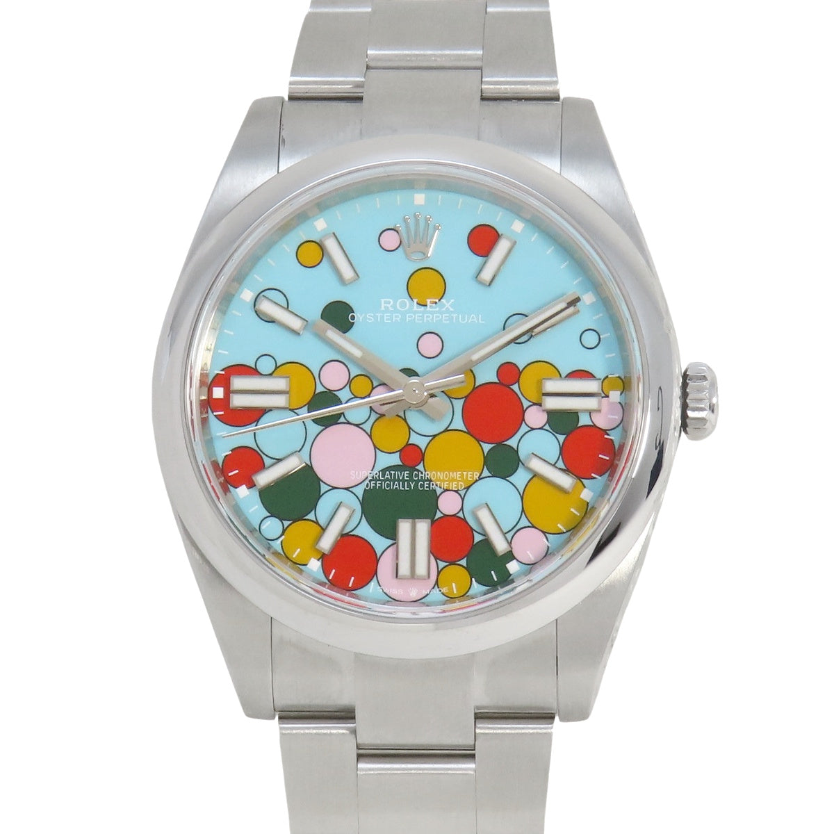 蚝式恒动41 124300 SS 随机数字庆典自动男士腕表