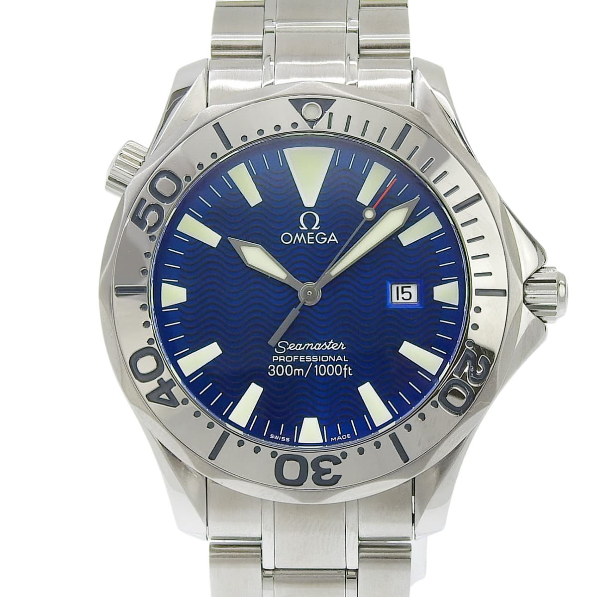 シーマスター 2265.80.00 SS ブルー クオーツ メンズ