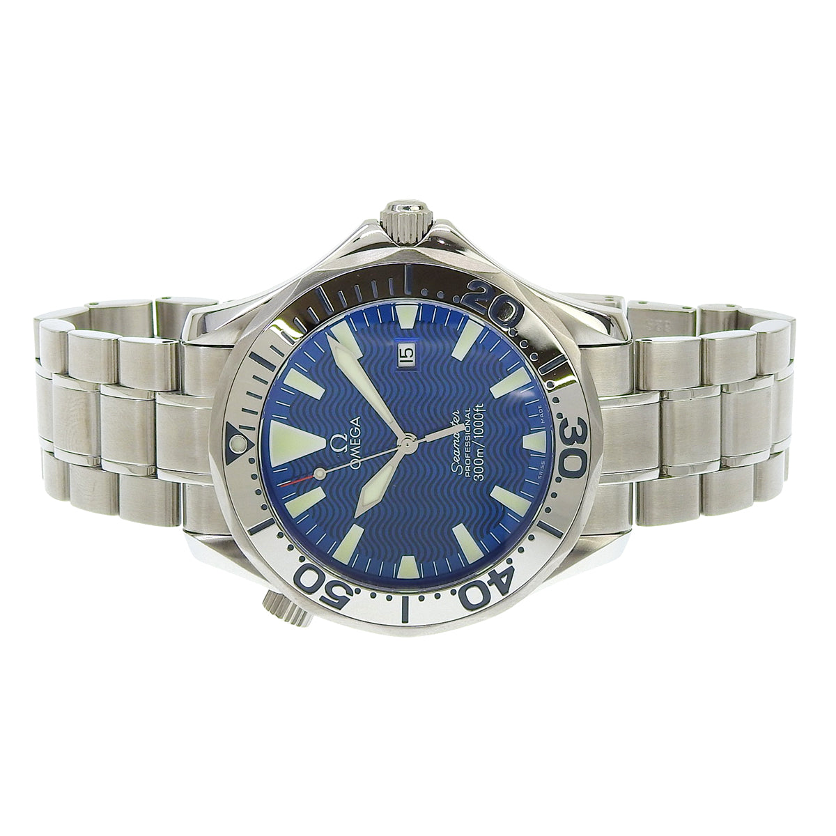 シーマスター 2265.80.00 SS ブルー クオーツ メンズ