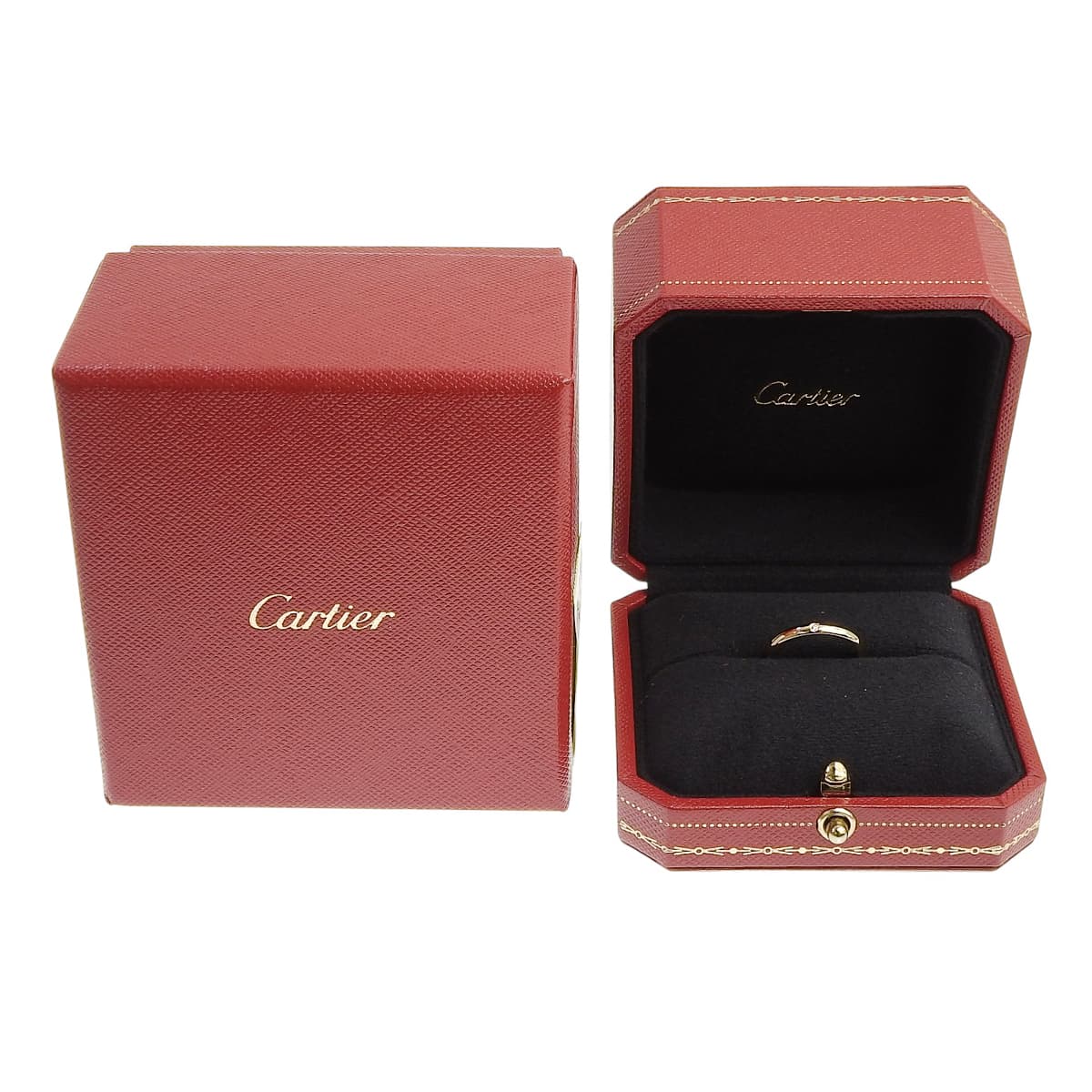 ウエディングリング ダイヤモンド K18YG 2.2g 1PD