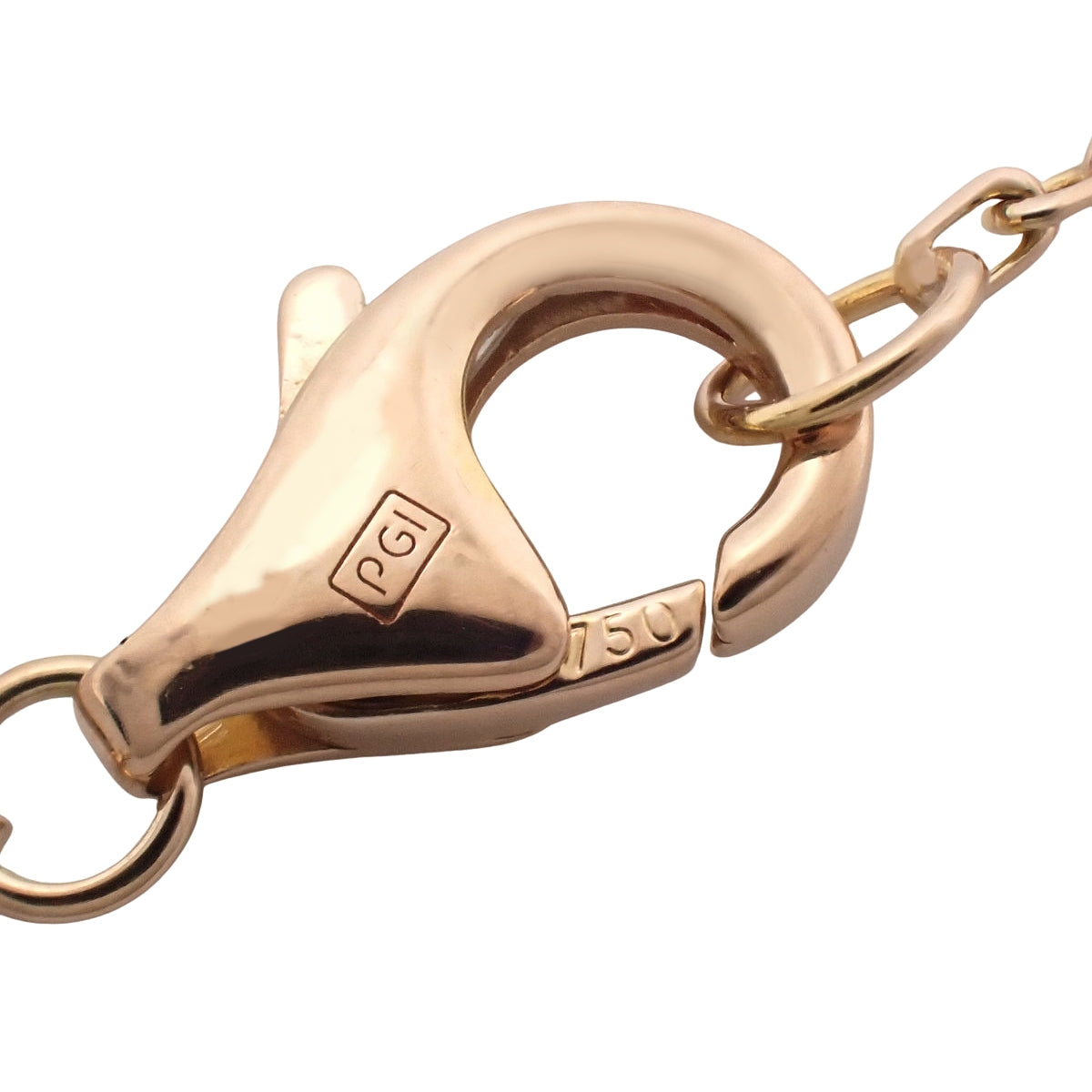 トリニティ ネックレス ダイヤモンド K18YG K18PG K18WG 2.9g