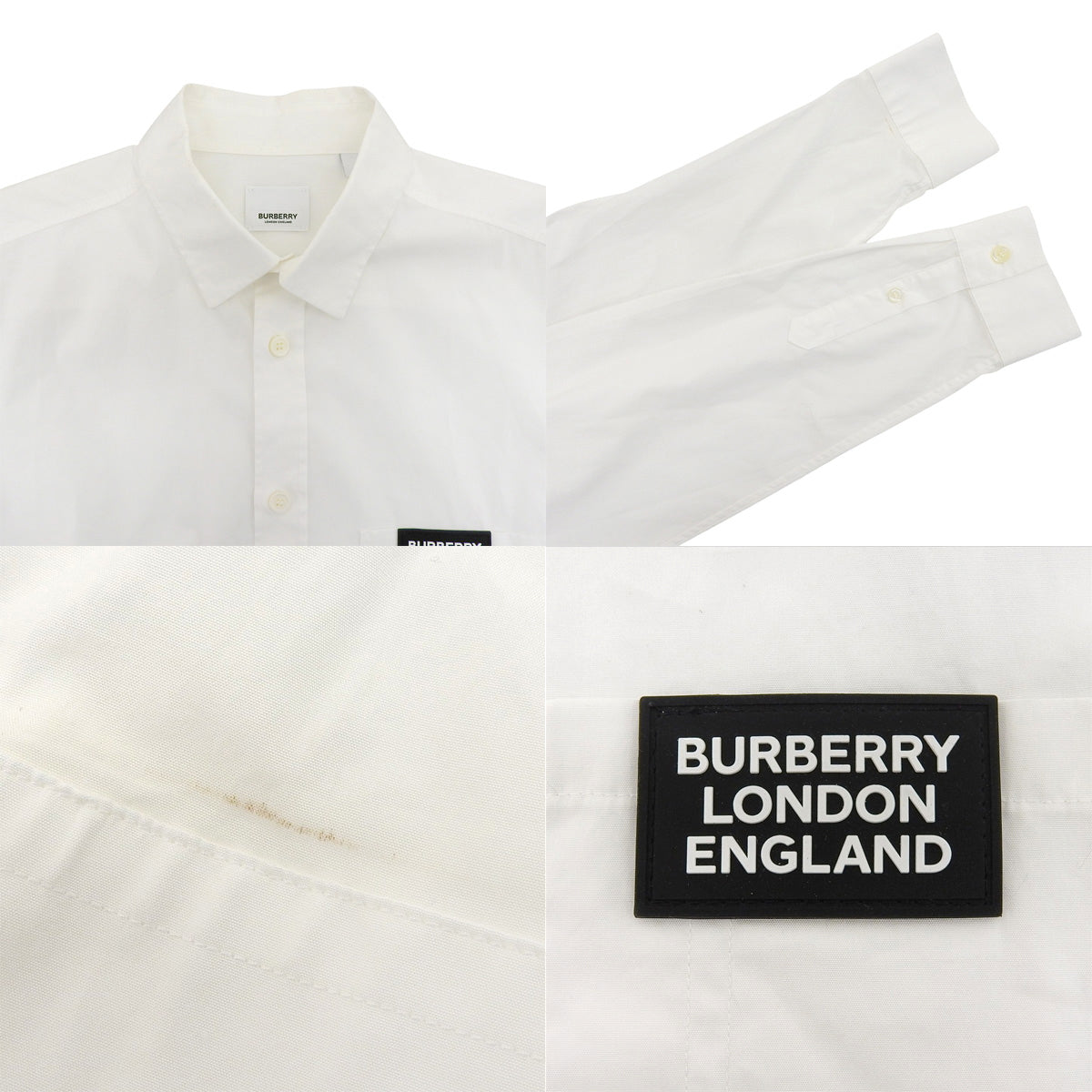 ロゴ ホワイトシャツ M