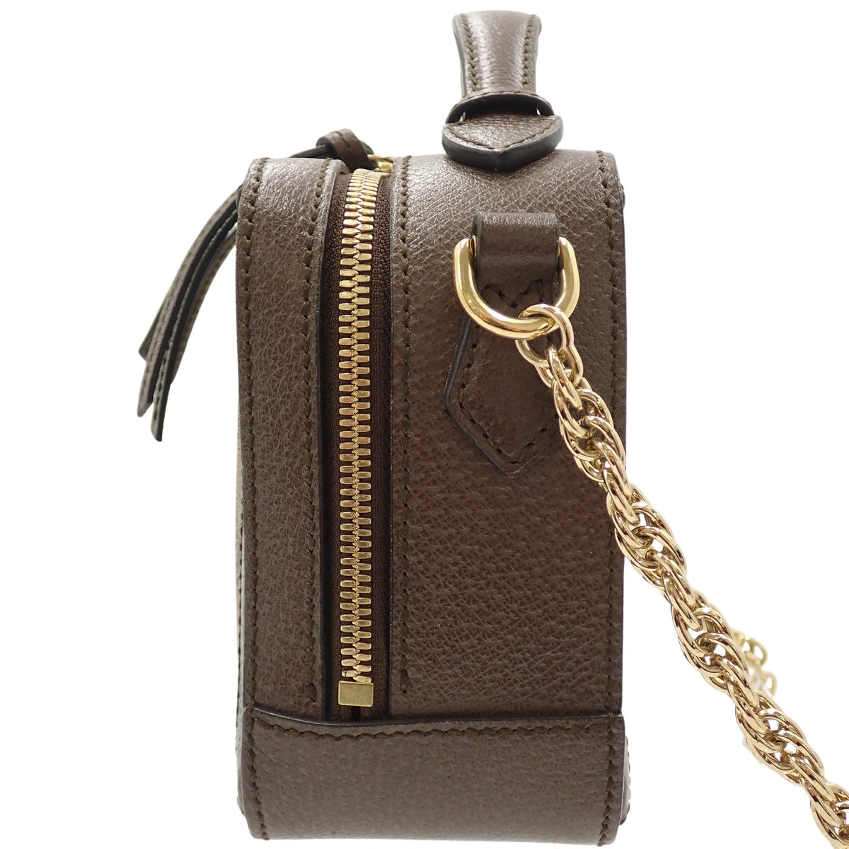 オフィディア ミニチェーンショルダーバッグ GGスプリームキャンバス エボニー/ベージュ 602576