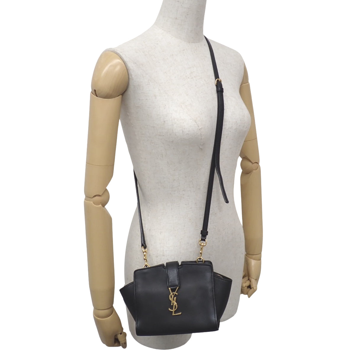 TOY CABAS トイ カバスバッグ レザー ブラック 452322