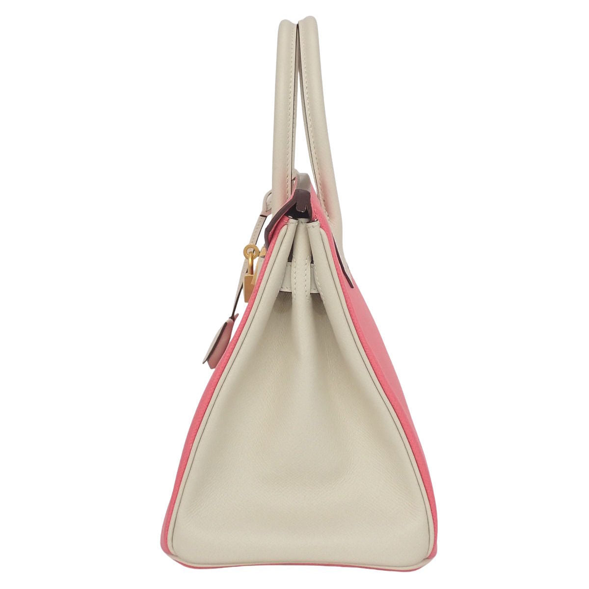 バーキン30 スペシャルオーダー ヴォーエプソン ローズアザレ/クレ ゴールド金具 C刻印