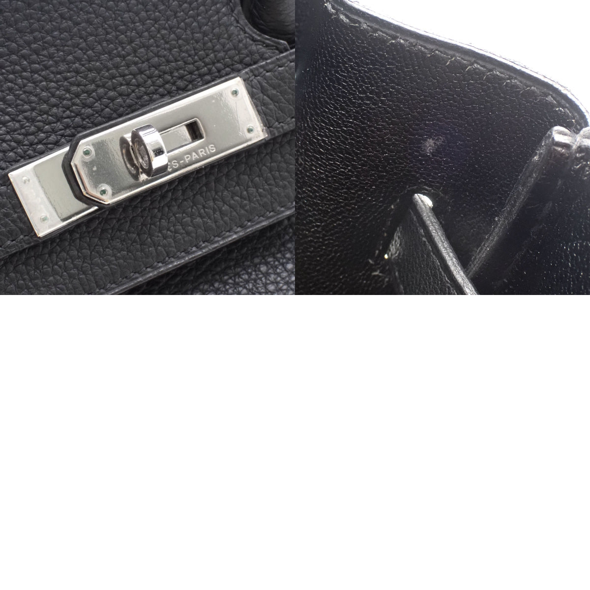 バーキン35 トゴ パラジウム金具 ブラック シルバー金具 □F刻印