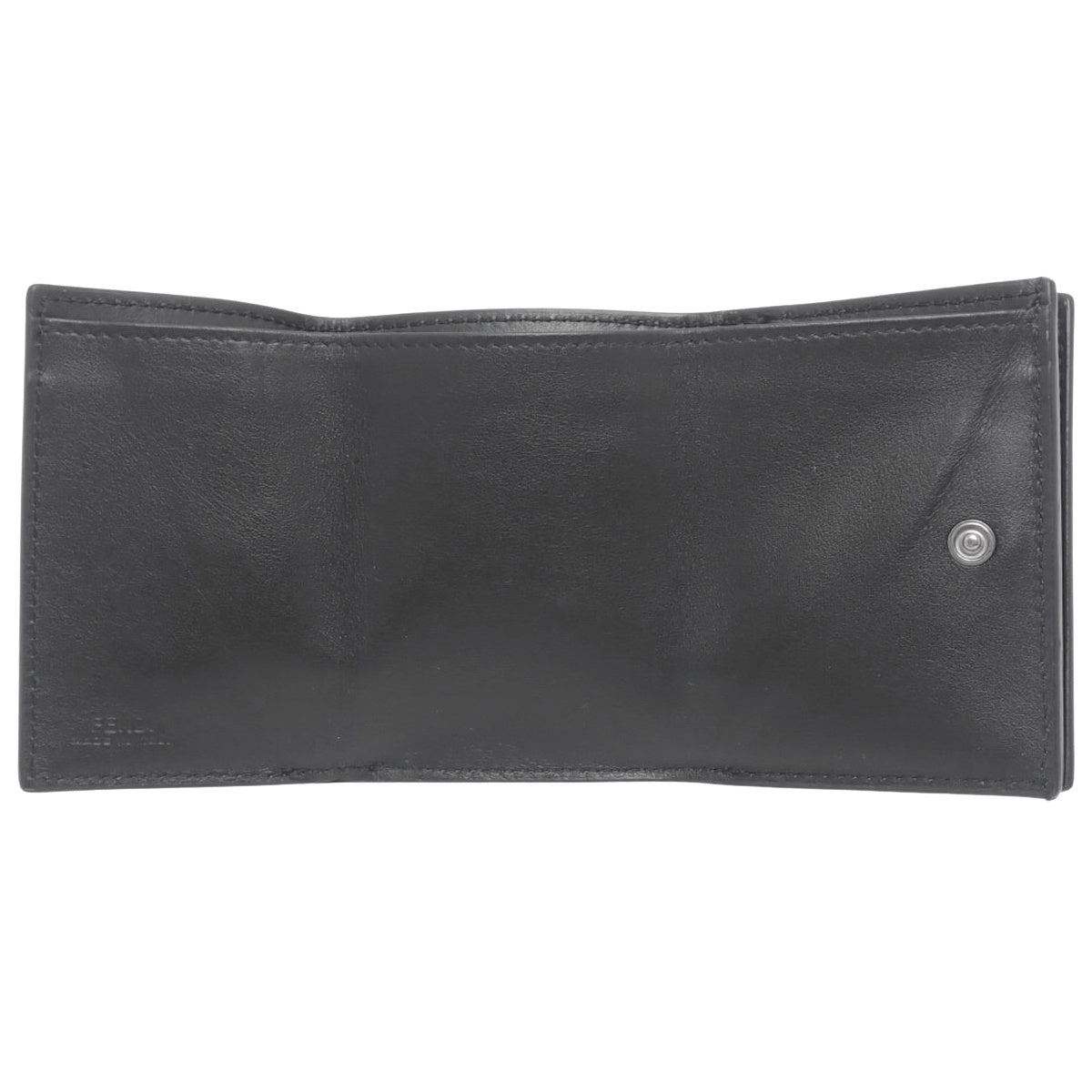 ロゴ 三つ折り財布 レザー ブラック 7Ｍ0280