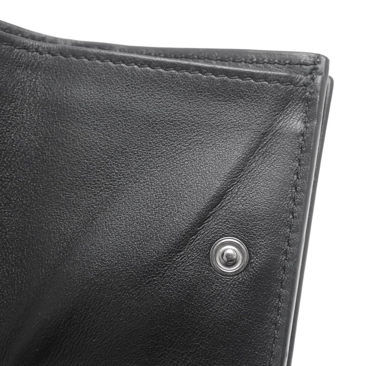 ロゴ 三つ折り財布 レザー ブラック 7Ｍ0280