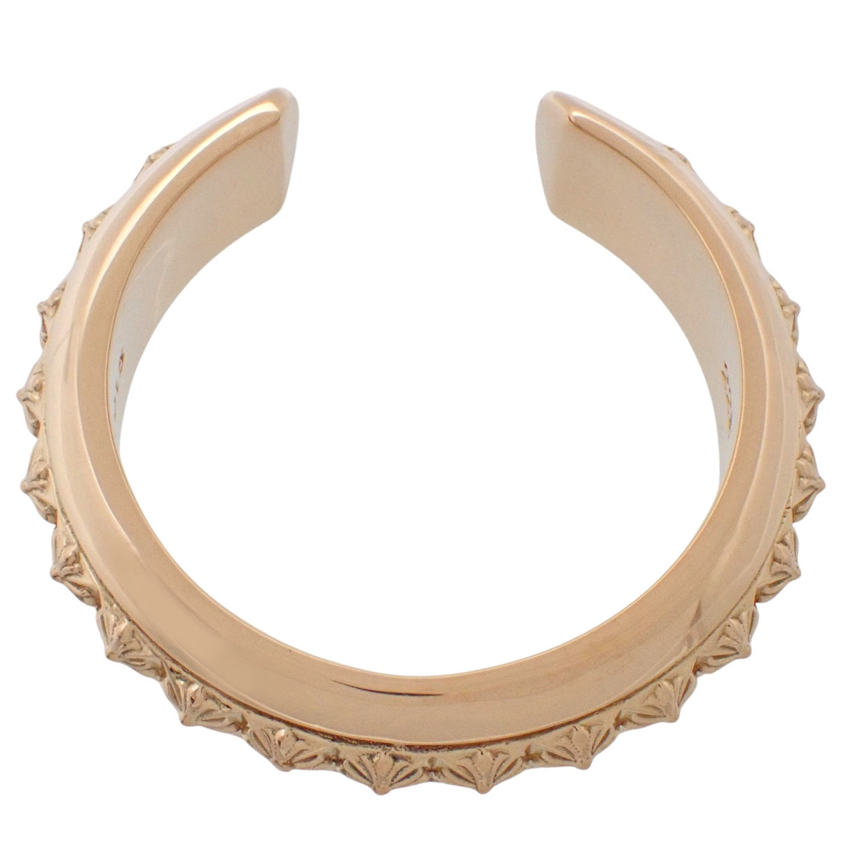 CH Plus Pyramid Open Band Ring in Pink Gold