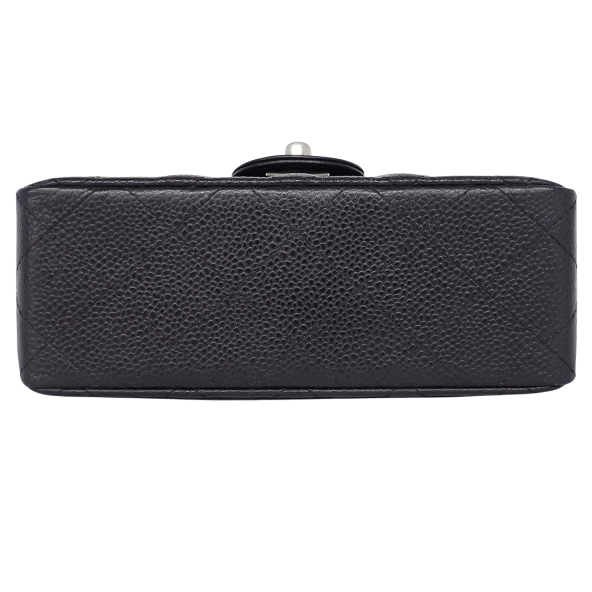 マトラッセ ココマーク チェーンショルダーバッグ キャビアスキン ブラック A01115