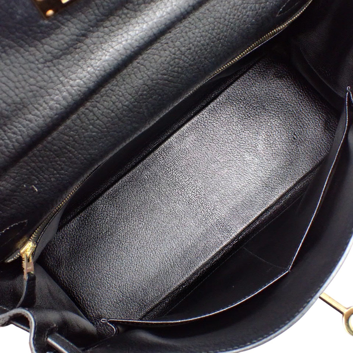 ケリー32 (内外縫い） アルデンヌ ブラック ゴールド金具 B刻印