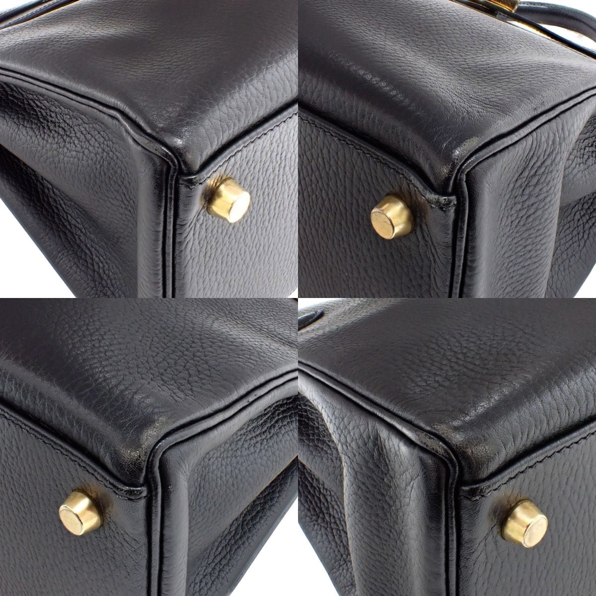 ケリー32 (内外縫い） アルデンヌ ブラック ゴールド金具 B刻印