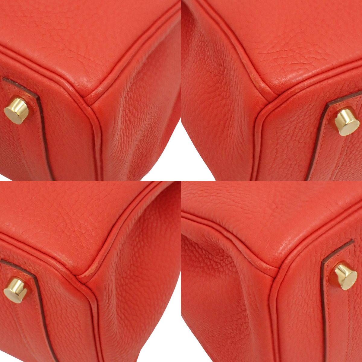 バーキン30 トリヨンクレマンス ルージュトマト ゴールド金具 X刻印