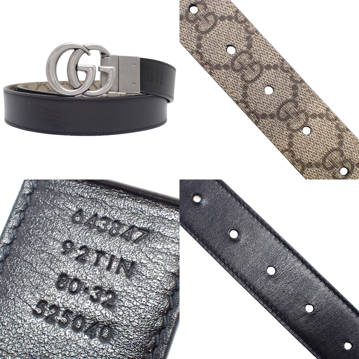 GG Supreme 双面腰带 80･32 643847