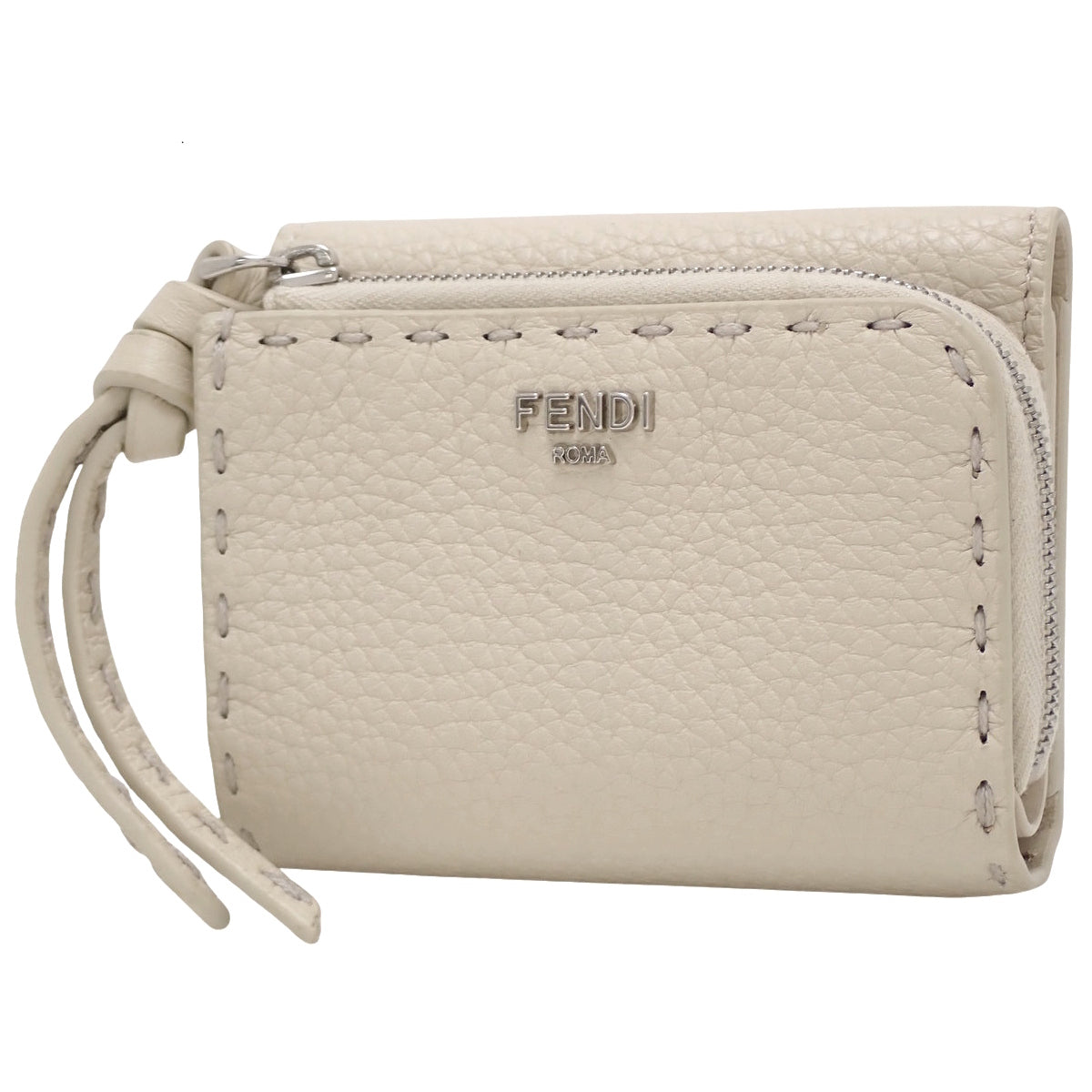 セレリア ピーカブー マイクロ 三つ折り財布 カーフ アイボリー ベージュ 8M0499