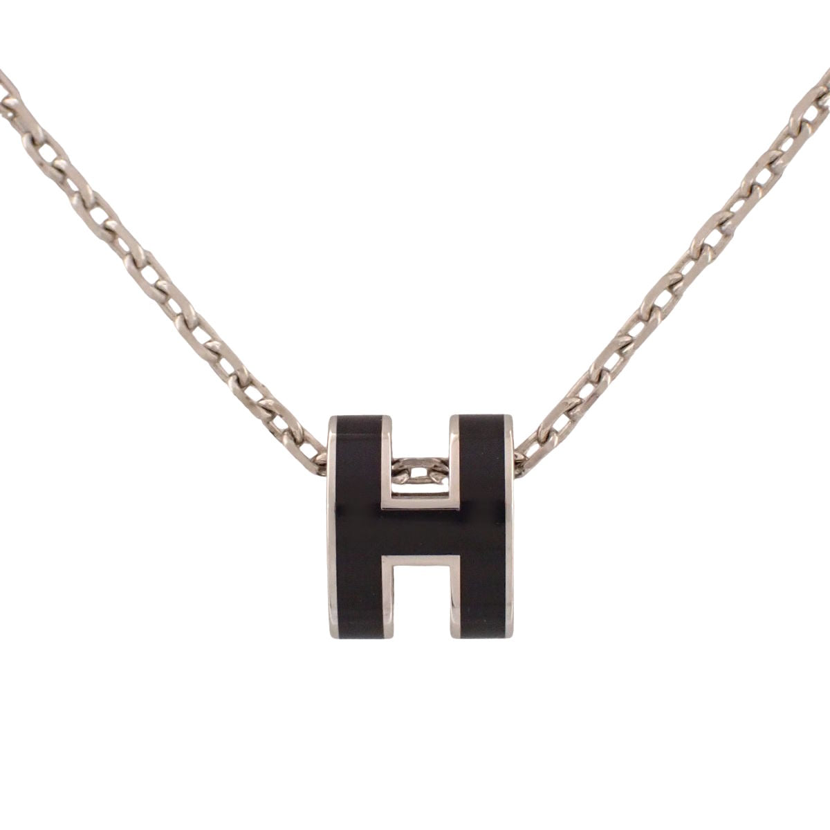 Mini Pop Ash H Necklace Metal