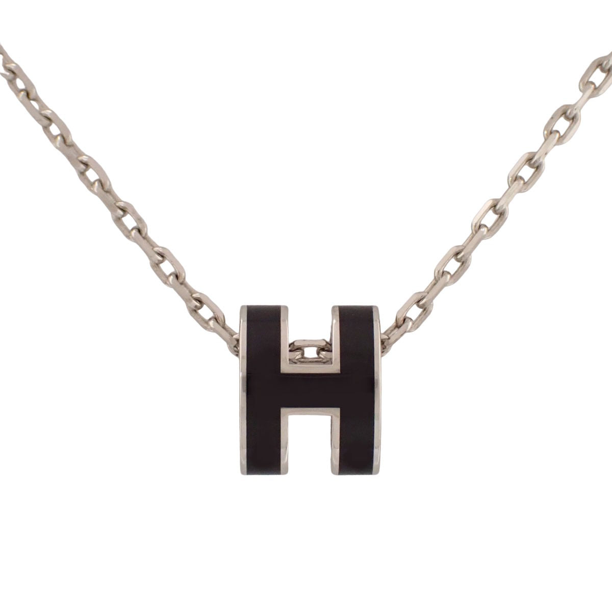 Mini Pop Ash H Necklace Metal