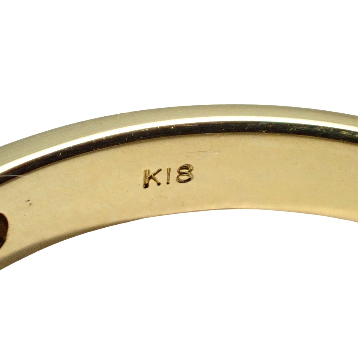 ダイヤモンド ハーフエタニティ リング D0.50 イエローゴールド K18YG 12(52)号 2.1g