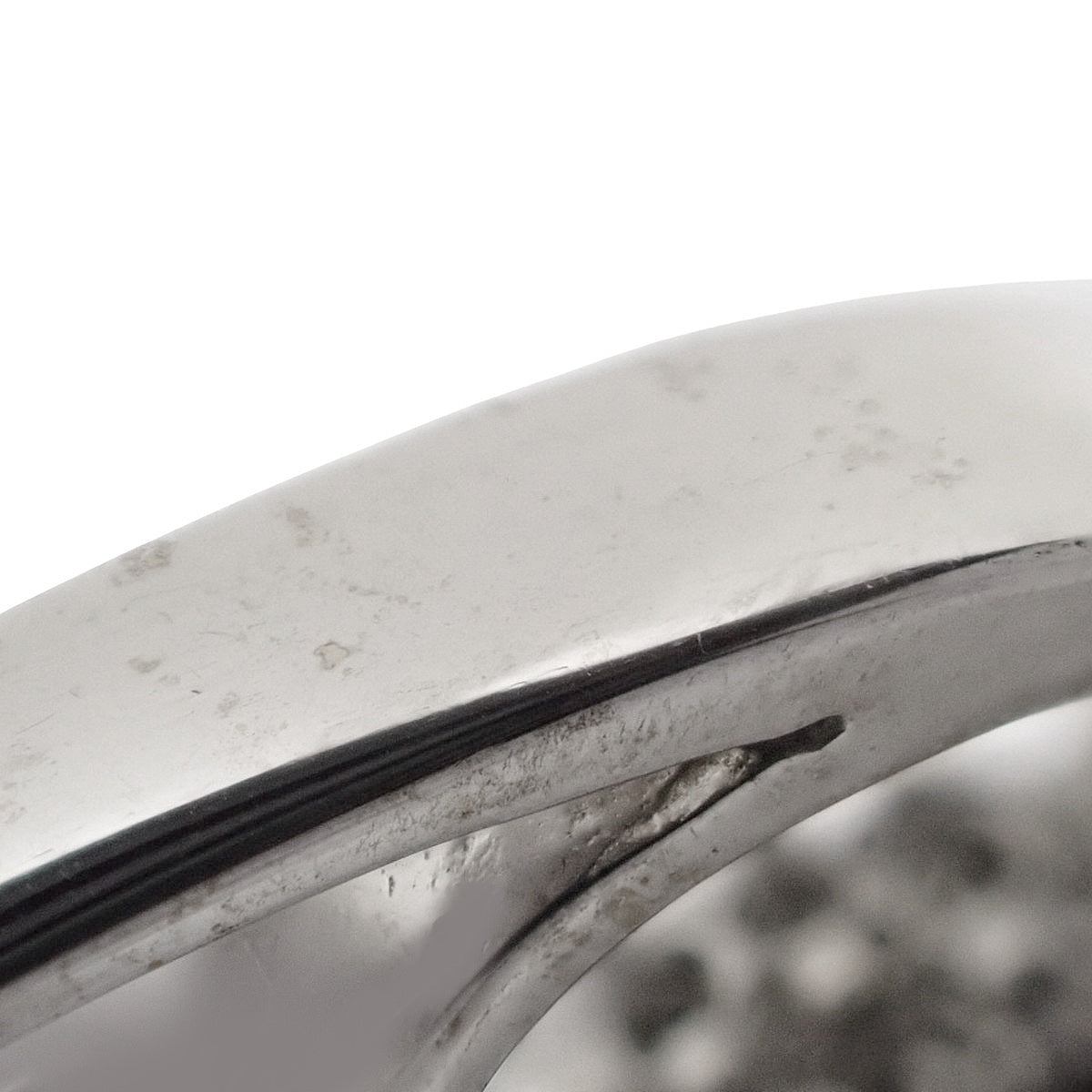 Triple Chain Diamond Necklace D0.30 White Gold K18WG 14.7g