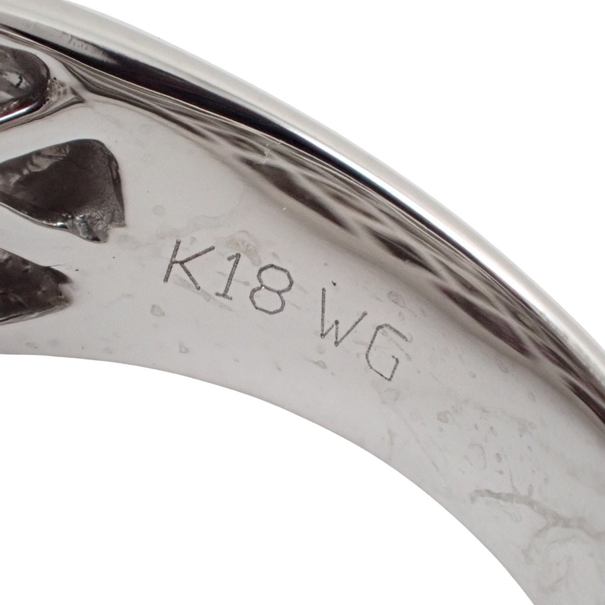 サファイヤ ダイヤモンドリング PS1.65/D0.55 ホワイトゴールド K18WG 11(51)号 11.7g