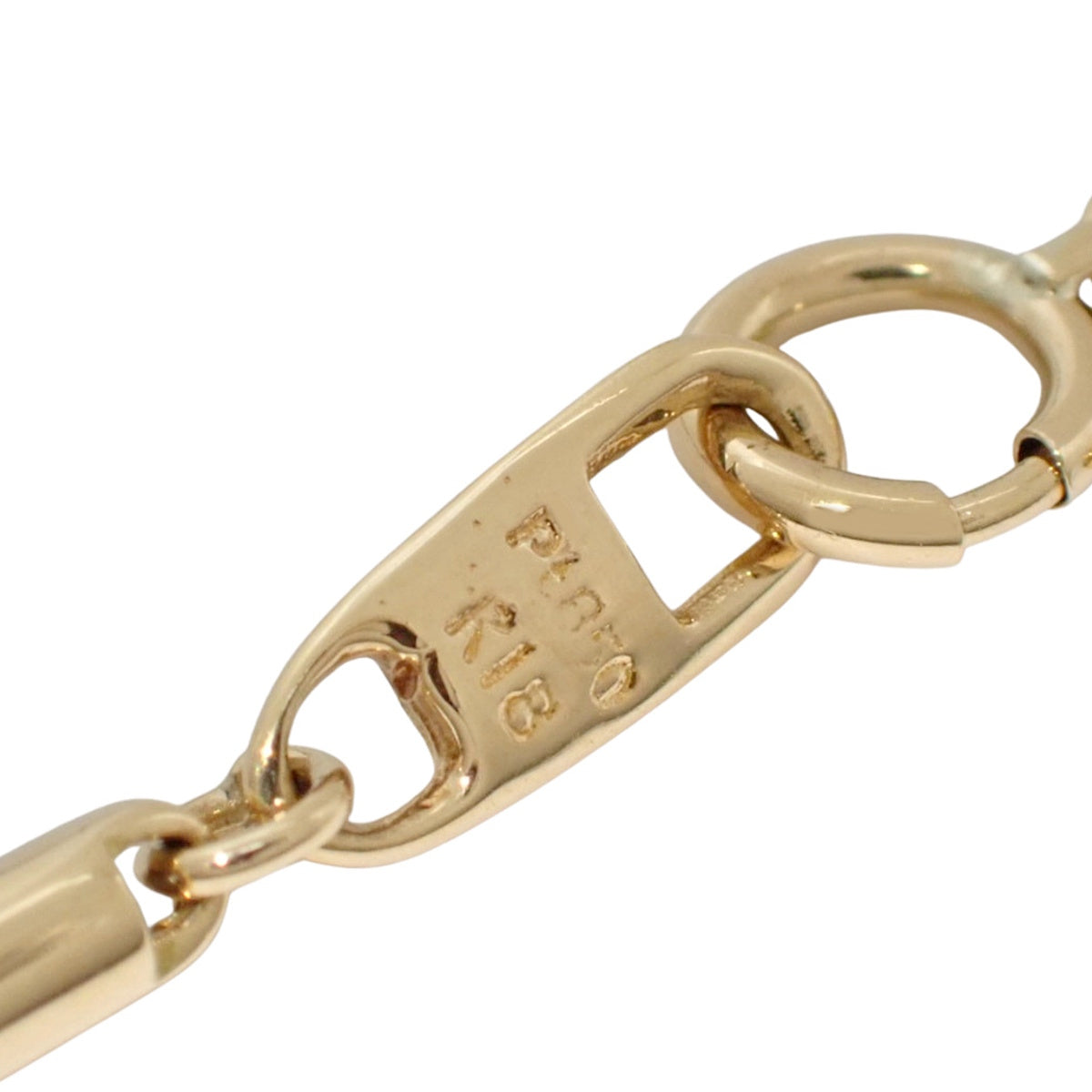 Wave Motif Diamond Necklace D0.21 Yellow Gold K18YG Platinum Pt850 7.7g