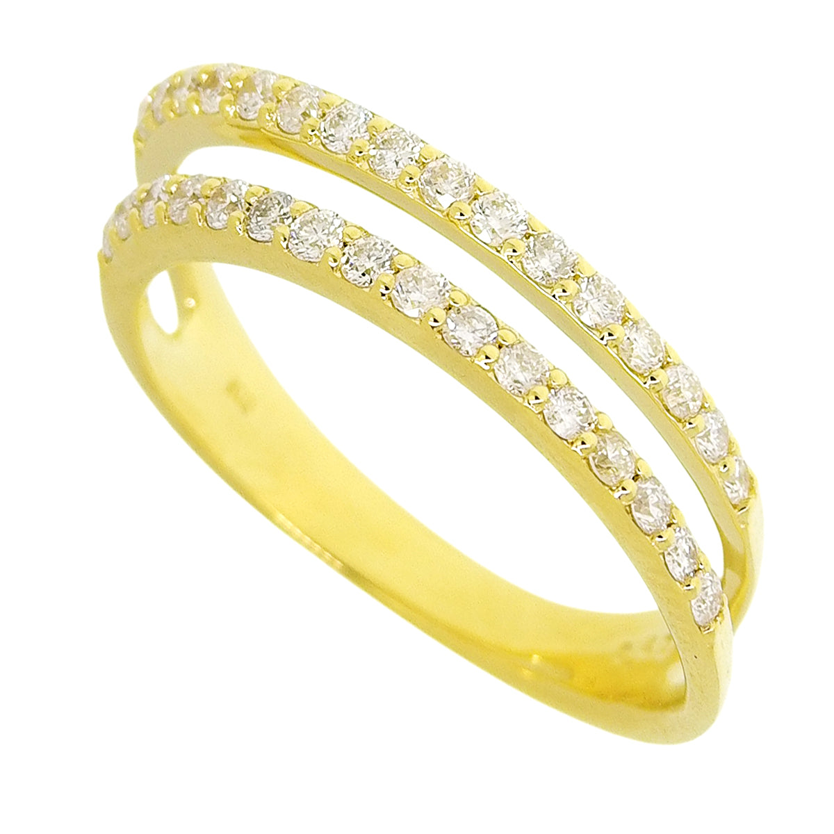 Diamond Ring D0.47 Yellow Gold K18YG 4.0g