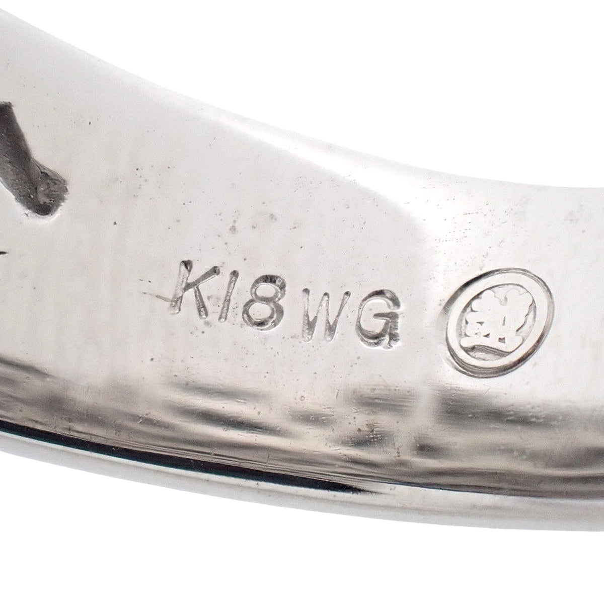 三越 ダイヤモンドリング D0.70 ホワイトゴールド K18WG 13(53)号 8.5g