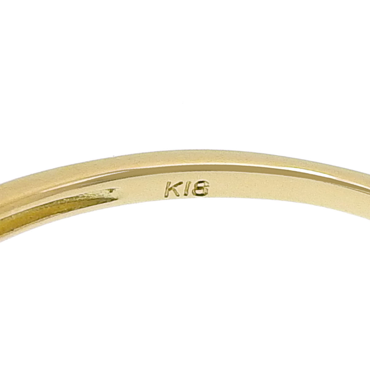 Half Eternity Ring D0.15 Yellow Gold K18YG Size 11 (51) 0.8g