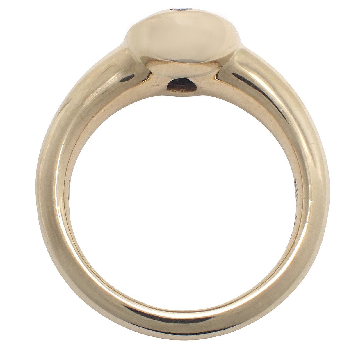 ルビーリング R0.49/D0.15 イエローゴールド K18YG 11(51)号 7.8g