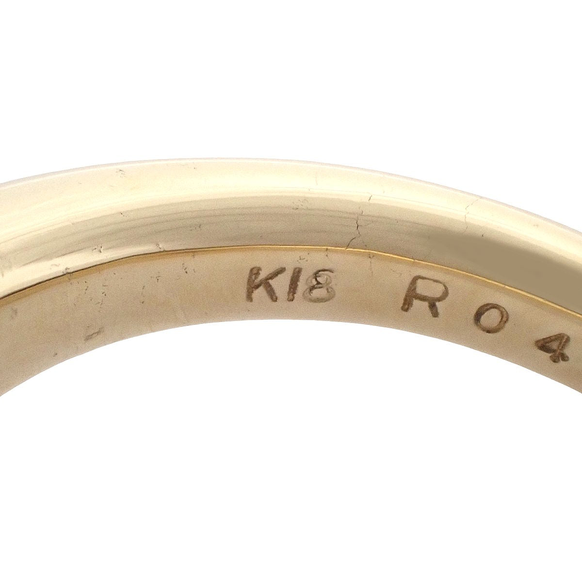 ルビーリング R0.49/D0.15 イエローゴールド K18YG 11(51)号 7.8g