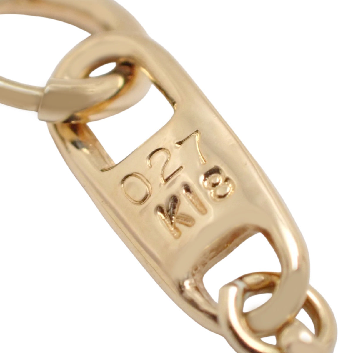 Heart Diamond Necklace D0.27 Yellow Gold K18YG 10.5g