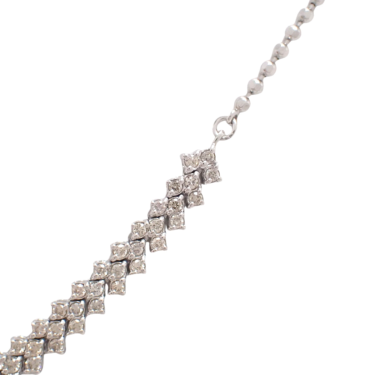 ダイヤモンドネックレス D1.50 ホワイトゴールド K18WG 8.9g