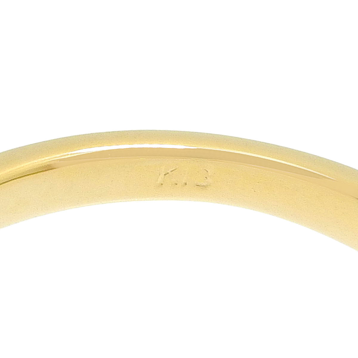 Half Diamond Ring, D0.50, Yellow Gold, K18YG, Size 11 (51), 1.8g