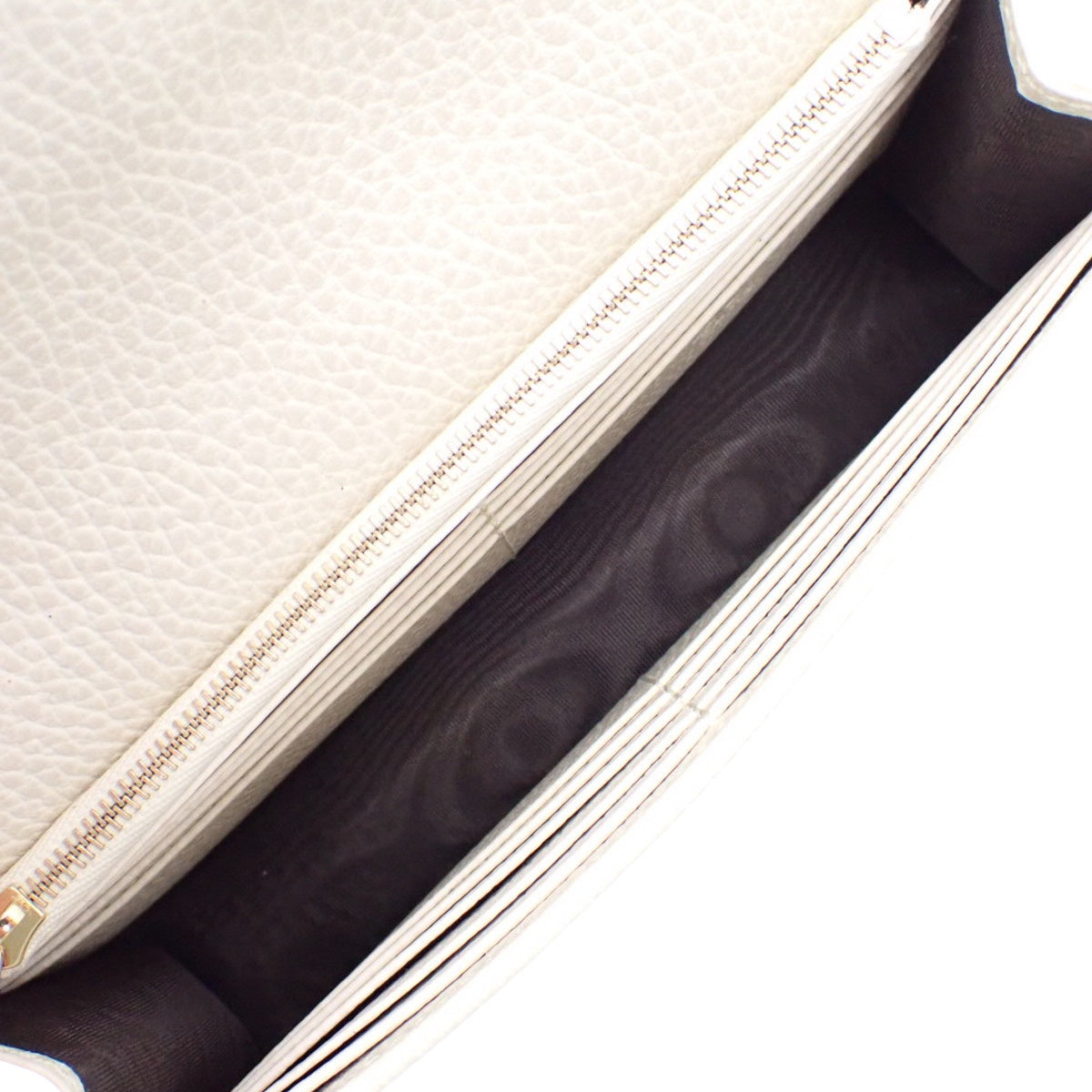 インターロッキングG チェーンウォレット オフホワイト 615523