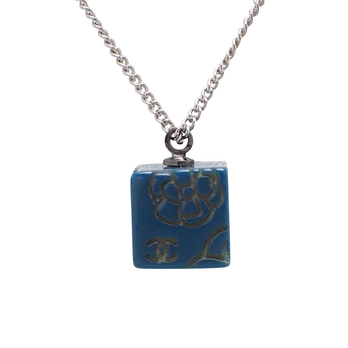 Cocomark Camellia Cube Necklace Metal
