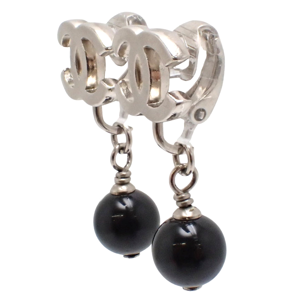 ココマーク ブラックパール イヤリング メタル