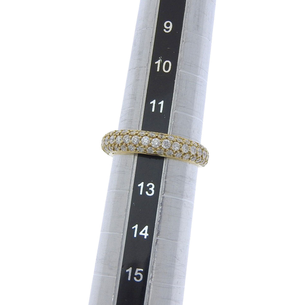 Diamond Pave Ring D1.00 Yellow Gold K18YG 3.9g