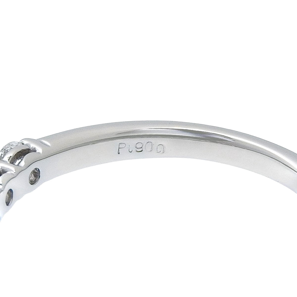 Half Eternity Diamond Ring D1.097 Platinum Pt900 3.4g