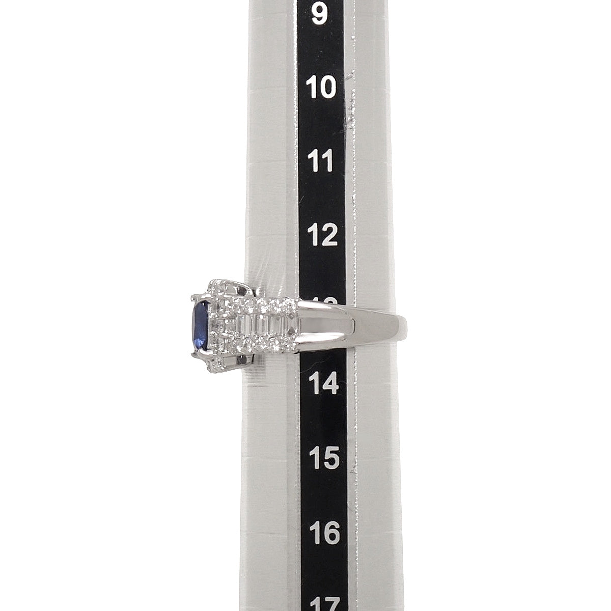 サファイア ダイヤモンド リング S1.07/D1.14 プラチナ Pt900 8.7g