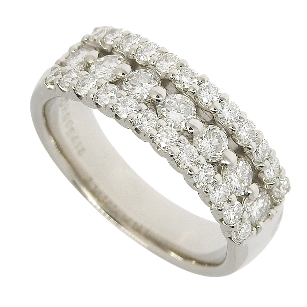 Diamond ring, diamond D1.00, platinum Pt900, 9.1g