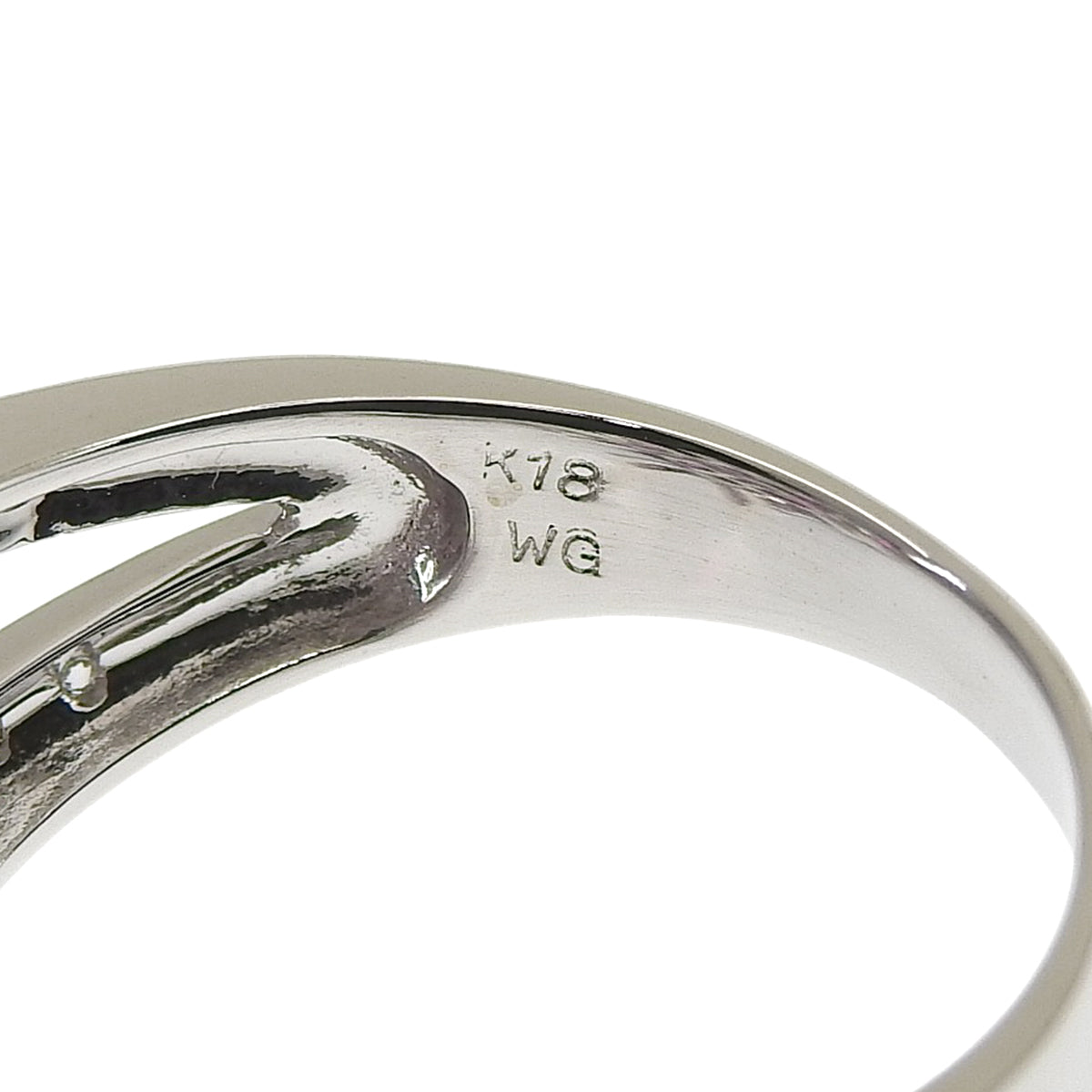 ルビー フラワーリング R3.59/D0.50 ホワイトゴールド K18WG 7.4g