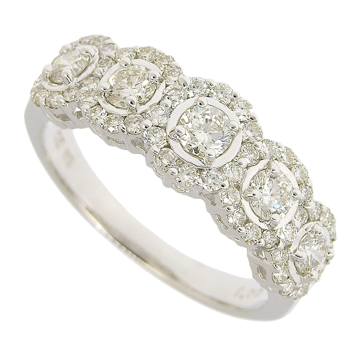 ダイヤモンド リング D1.00 ホワイトゴールド K18WG 3.6g